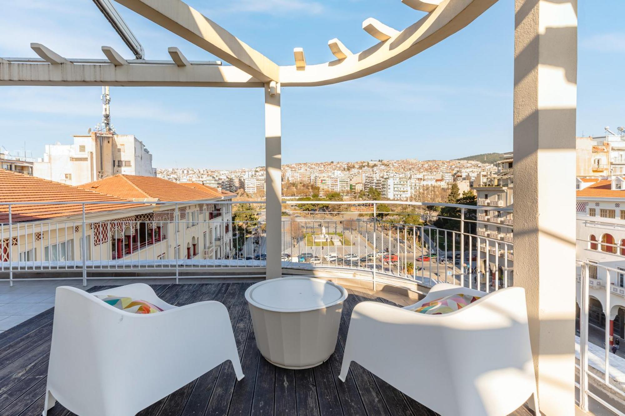 Apollo, Luxe Aristotelous Penthouse, City View Салоники Экстерьер фото